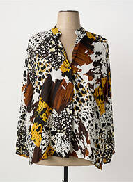 Blouse légère et transparente manches longues blanc FRANCK ANNA femme