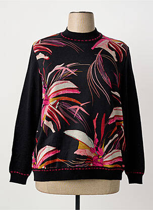 Pull stretch manches longues noir GUY DUBOUIS femme