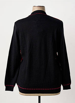 Pull stretch manches longues noir GUY DUBOUIS femme
