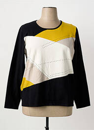 Pull coupe cintrée manches longues noir DIANE LAURY femme