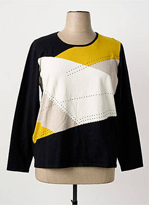 Pull coupe cintrée manches longues noir DIANE LAURY femme