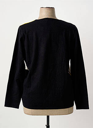 Pull coupe cintrée manches longues noir DIANE LAURY femme
