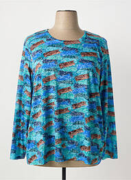 T-shirt manches longues manches longues bleu DIANE LAURY femme