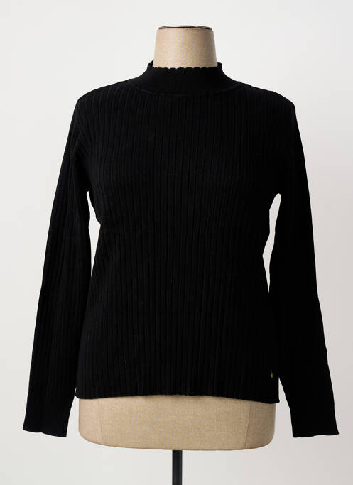 Pull coupe cintrée manches longues noir C'EST BEAU LA VIE femme