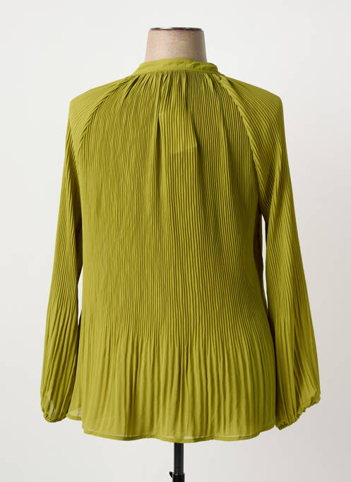 Blouse col rond manches longues vert JULIE GUERLANDE femme