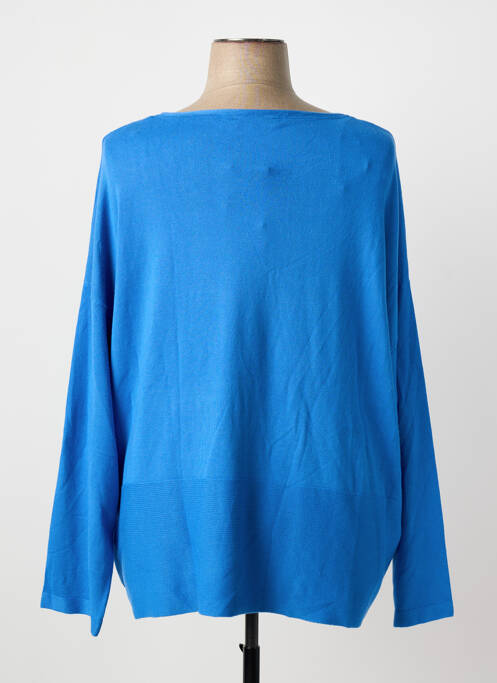 Pull coupe cintrée manches longues bleu CHRISTINE LAURE femme
