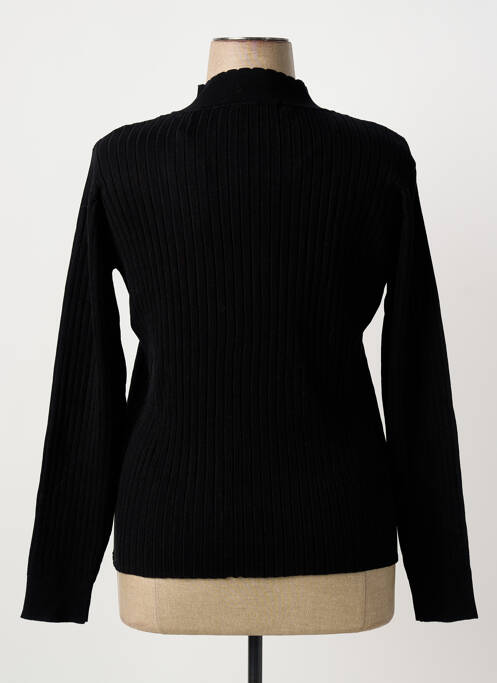 Pull coupe cintrée manches longues noir C'EST BEAU LA VIE femme