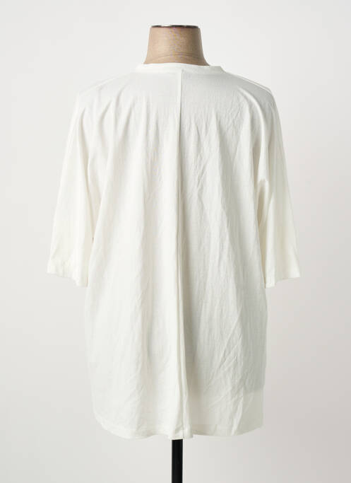 T-shirt manches mi-longues manches courtes blanc FRANCK ANNA femme