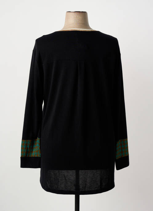 T-shirt imprimé fantaisie manches longues noir FRANCK ANNA femme