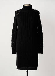 Robe pull coupe droite manches longues noir MERI & ESCA femme