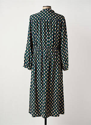 Robe longue manches longues manches longues vert C'EST BEAU LA VIE femme