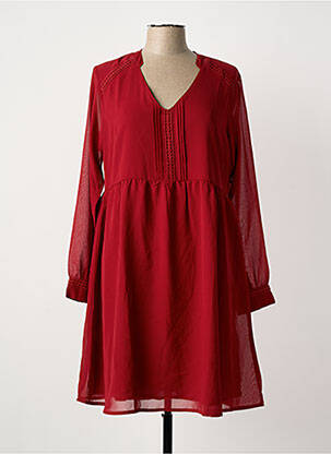 Robe mi-longue manches longues manches longues rouge LA FIANCÉE femme