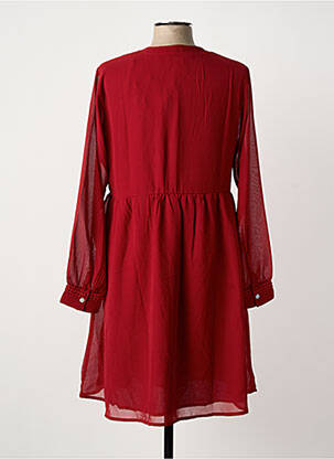 Robe mi-longue manches longues manches longues rouge LA FIANCÉE femme