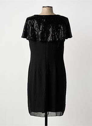 Robe mi-longue sans manche sans manche noir CHRISTINE LAURE femme