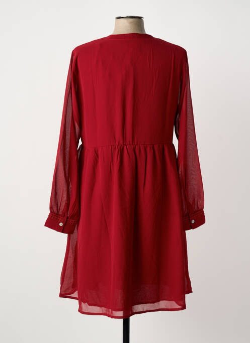 Robe mi-longue manches longues manches longues rouge LA FIANCÉE femme