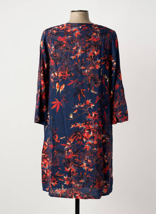 Robe mi-longue manches 3/4 manches 3/4 bleu LA FIANCÉE femme