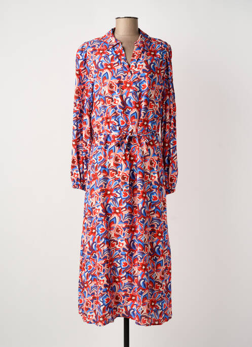 Robe longue manches longues manches longues rouge JULIE GUERLANDE femme