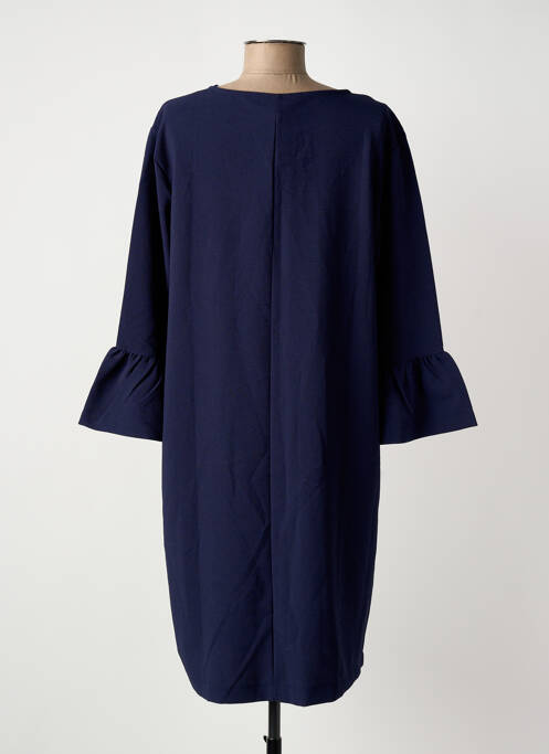 Robe mi-longue manches 3/4 manches 3/4 bleu IMITZ femme