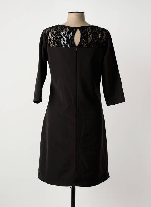 Robe mi-longue noir LILI & CAROLINE femme