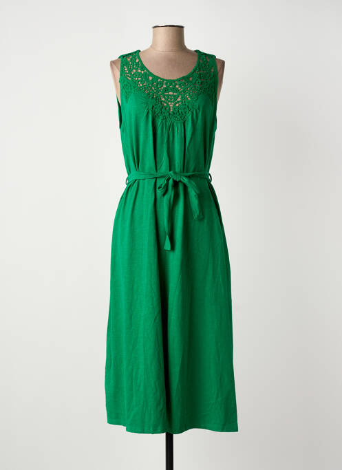 Robe mi-longue vert LA FIANCÉE femme