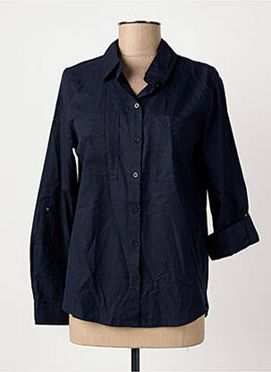 Chemisier coupe cintrée manches longues bleu STREET ONE femme
