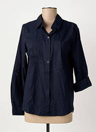 Chemisier coupe cintrée manches longues bleu STREET ONE femme