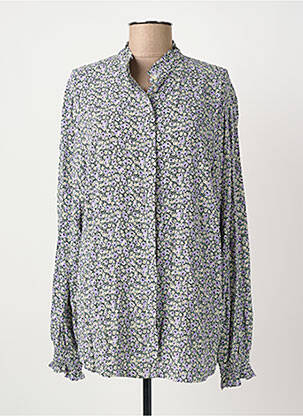 Chemisier imprimé fleurs manches longues violet JENSEN femme