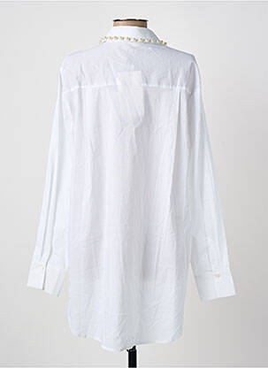 Chemisier coupe droite manches longues blanc CULTURE femme