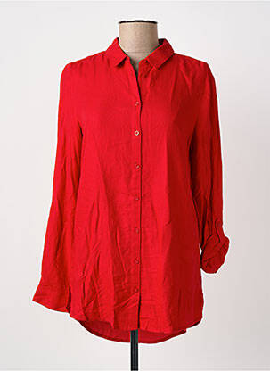 Chemisier coupe cintrée manches longues rouge STREET ONE femme