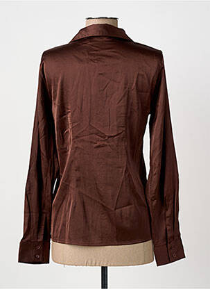 Chemisier coupe cintrée manches longues marron B.YOUNG femme