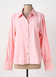 Chemisier tissage crêpe manches longues rose B.YOUNG femme