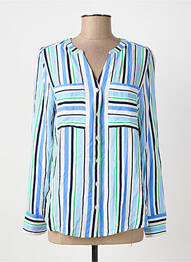 Chemisier coupe cintrée manches longues bleu STREET ONE femme