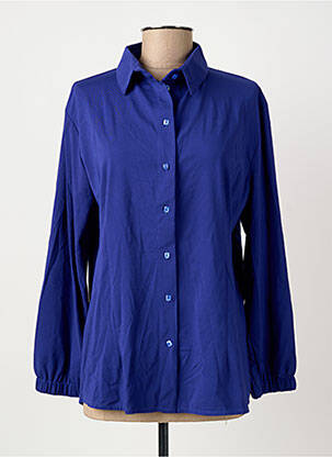 Chemisier bleu POISSONS BLANCS femme