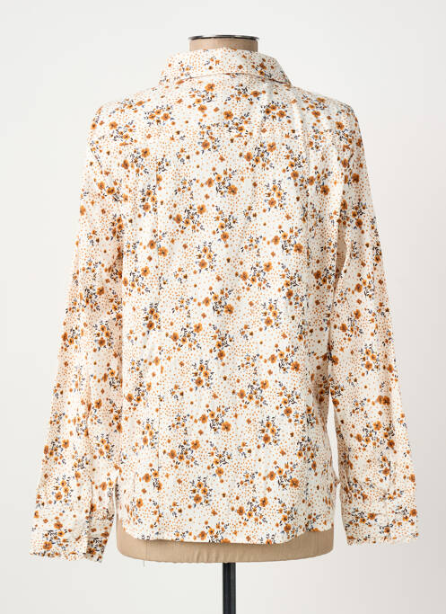 Chemisier imprimé fleurs manches longues beige JULIE GUERLANDE femme