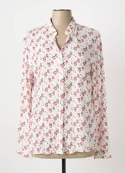 Chemisier coupe cintrée manches longues blanc SAINT JAMES femme