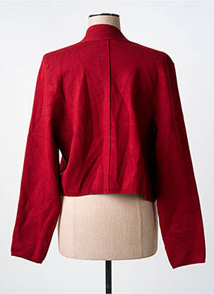 Gilet manches longues coupe cintrée rouge LA FIANCÉE femme