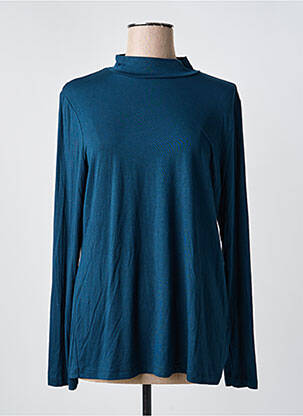 Sous-pull col col montant manches longues bleu STREET ONE femme