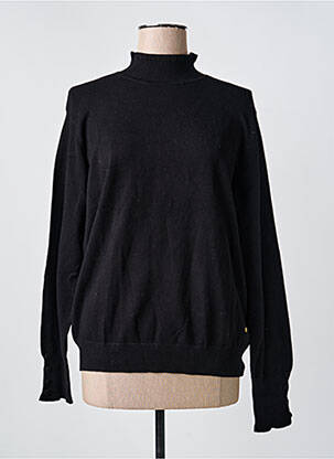Pull coupe droite manches longues noir C'EST BEAU LA VIE femme