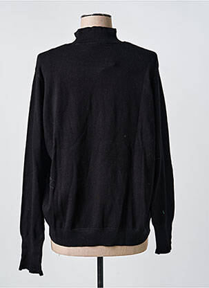 Pull coupe droite manches longues noir C'EST BEAU LA VIE femme