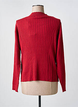 Pull coupe cintrée manches longues rouge C'EST BEAU LA VIE femme