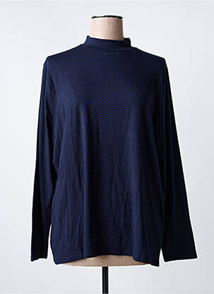 Sous-pull col col montant manches longues bleu CECIL femme