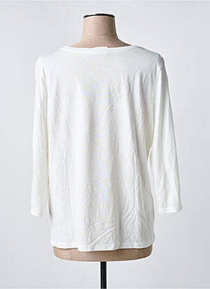 T-shirt manches 3/4 manches 3/4 blanc JULIE GUERLANDE femme