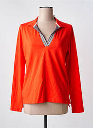 Polo manches longues manches longues orange SAINT JAMES femme