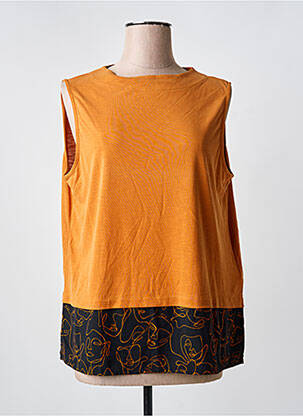 Top sans manche sans manche orange STREET ONE femme