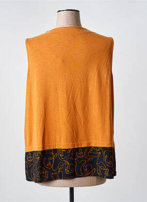 Top sans manche sans manche orange STREET ONE femme