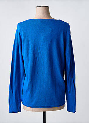 Pull coupe cintrée manches longues bleu DIPLODOCUS femme