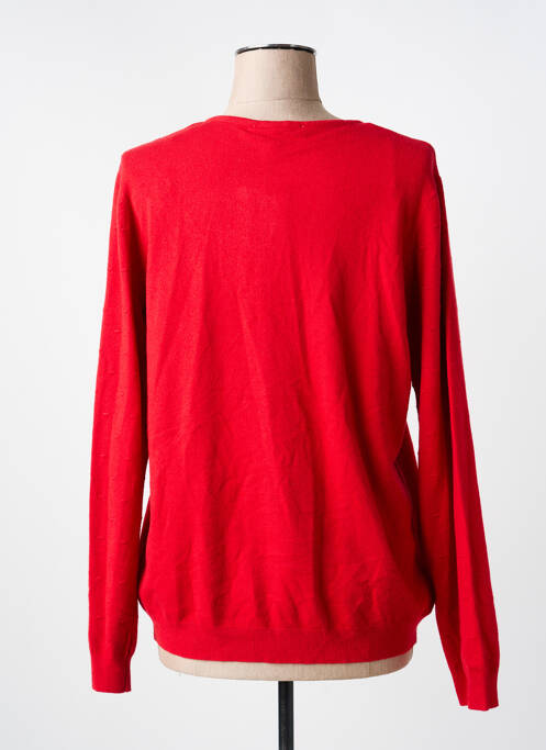 Gilet manches longues coupe cintrée rouge JULIE GUERLANDE femme