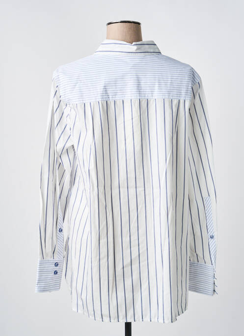 Chemisier coupe droite manches longues blanc TONI femme