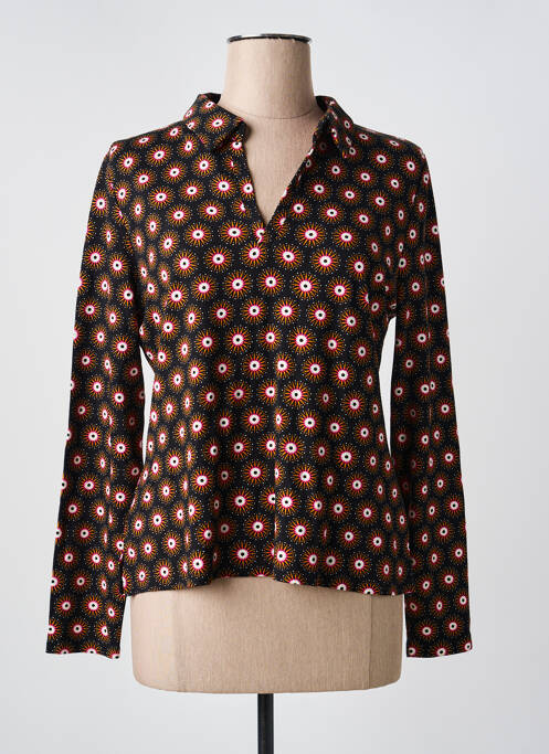 Polo manches longues manches longues noir SURKANA femme