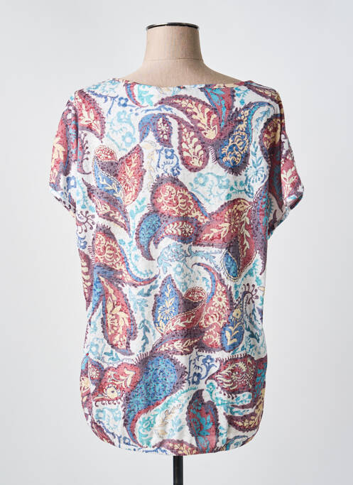Top imprimé fantaisie manches courtes bleu CECIL femme